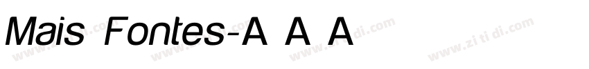 Mais Fontes字体转换